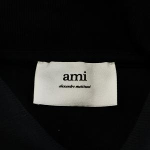 AMI Alexandre Mattiussi ポロシャツ 半袖 ハートロゴ M 黒 ブラック