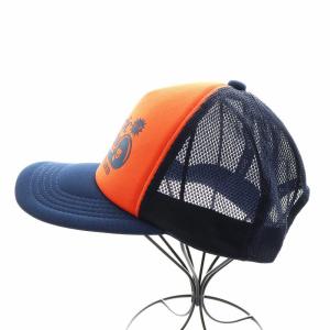 HYSTERIC GLAMOUR RECORDS キャップ 帽子 ロゴ F オレンジ 紺 ネイビー 02231QH03