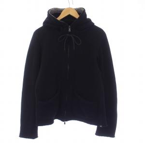 roar PISTOL SWAROVSKI METAL ジップアップパーカー ニット 長袖 二丁拳銃 1 S 黒