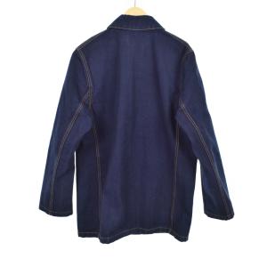 LOEWE 18FW ワークデニムジャケット アナグラム 46 インディゴ 17165142101