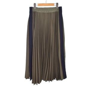 sacai 24SS Technical Jersey Skirt 2 カーキ 24-07392