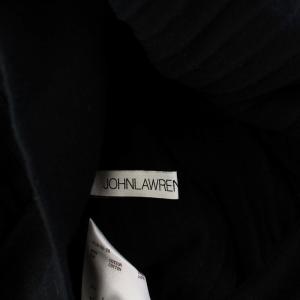 JOHN LAWRENCE SULLIVAN ニット セーター 長袖 Vネック コットン X 黒 ブラック /KH
