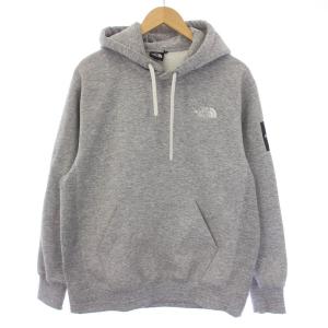 SquareLogoHoodie パーカー スウェット トレーナー プルオーバー 長袖 ロゴ 裏起毛 L グレー NT62235