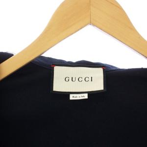 GUCCI 20SS ORGASMIQUE テーラードジャケット ネップ加工 42 ネイビー 621883