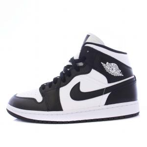 WOMEN'S AIR JORDAN 1 MID BLACK/WHITE