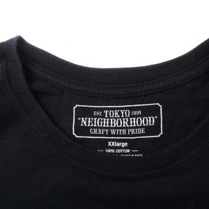 NEIGHBORHOOD SQD/C-TEE.SS Tシャツ カットソー 半袖 ロゴ コットン XXL 黒 ブラック /KH