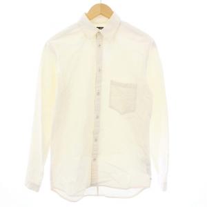 シャツ 長袖 コットン L ベージュ /KH