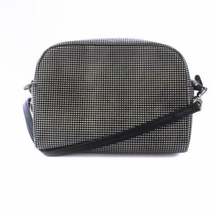 TOFF&LOADSTONE ショルダーバッグ 総柄 レザー 黒 ブラック シルバー /BM