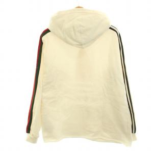 GUCCI ×adidas Originals パーカー プルオーバー シェリーライン S ホワイト