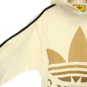 GUCCI ×adidas Originals パーカー プルオーバー シェリーライン S ホワイト