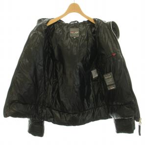 DUVETICA MERMERO ダウンジャケット バイカラー アウター 44 黒 ブラック カーキ