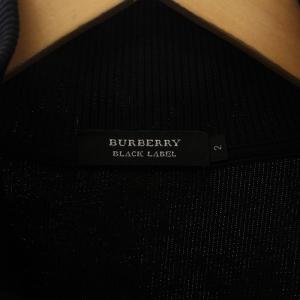BURBERRY BLACK LABEL トラックジャケット ジップアップ ハイネック ロゴ 2 M 黒 ブラック BMV66-710-09
