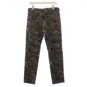 1PIU1UGUALE3 ロングパンツ ボタンフライ カモフラ 迷彩 V L カーキ MRP021