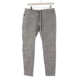 super tight taperd テーパードパンツ イージーパンツ カモフラ 迷彩 3 L グレー