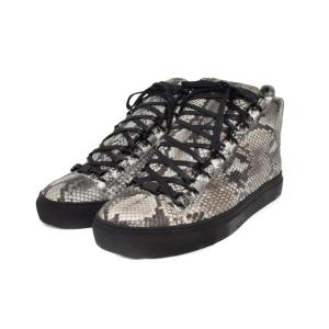 BALENCIAGA Python Arena High-Top Sneakers 40 グレー 412382