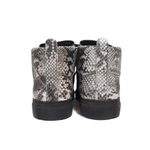 BALENCIAGA Python Arena High-Top Sneakers 40 グレー 412382