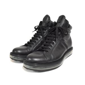 PRADA サイドジップ スニーカー 8 ブラック