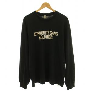 BUDSPOOL 舐達磨 Tシャツ カットソー 刺繍 長袖 クルーネック M 黒 ブラック