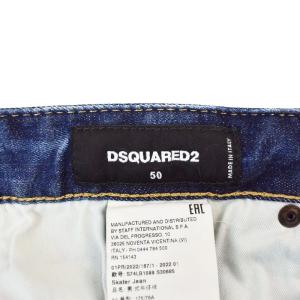 DSQUARED2 DARK GRAFFITI WASH SKATER DENIM JEANS