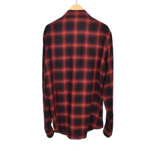 CELINE 19SS ウエスタンシャツ 38 レッド 2C027054D