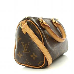 LOUIS VUITTON ナノ スピーディ モノグラム ショルダーバッグ 2WAY M81085
