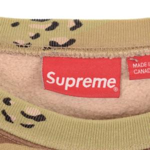 Supreme small box logo カモフラ スウェット プルオーバー