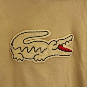 LACOSTE ビッグクロックスウェットパーカ プルオーバー パーカー 長袖 S ベージュ SH054EL