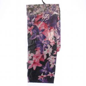 浴衣 帯 2点セット 花柄 リネン 黒 紫 ピンク /BM（2025/02/12買取