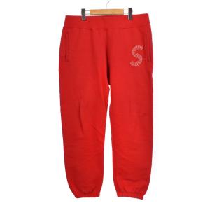 S logo Sweatpant Red Sロゴ スウェットパンツ 裏起毛 M レッド