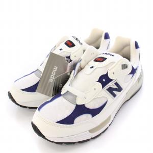 New Balance M992EC スニーカー USA製 US9.5 ホワイト ネイビー