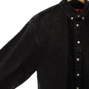 Supreme 24SS Small Box Shirt Washed Black S ブラック