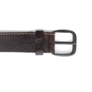 DIESEL レザーベルト 牛革 95/38 ダークブラウン B-STITCH X04701 /YM