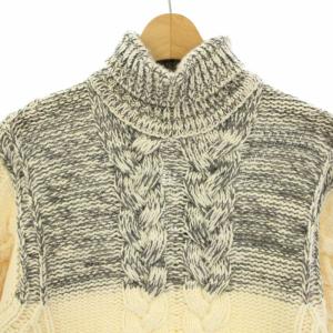 DIESEL BLACK GOLD ニット セーター 長袖 M アイボリー グレー /TK