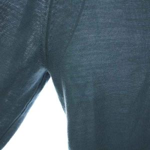 PAUL SMITH アーティストストライプポイント カーディガン ニット Vネック 長袖 M ブルーグリーン 243451