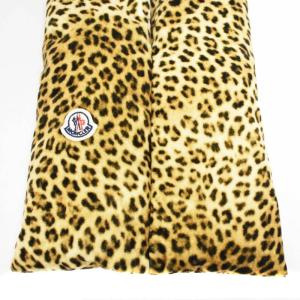 MONCLER 19AW SCIARPA シャルパ マフラー ダウン レオパード ブラウン E20930010705