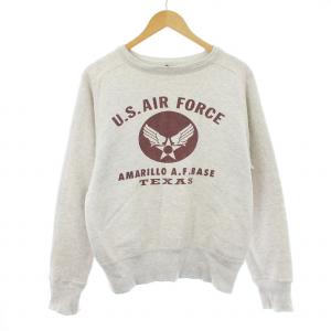 トレーナー スウェット 長袖 裏起毛 ロゴ プリント M ライトグレー