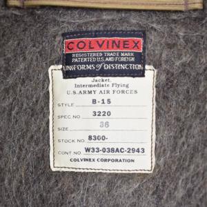BUZZ RICKSON’S COLVINEX B-15 シビリアン フライトジャケット 36