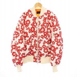 FLOWER PRINT MA-1 XL レッド ホワイト SOPH-192000