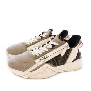 FENDI FLOW ロートップスニーカー 8 グレージュ