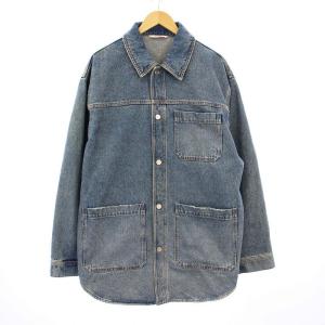 VALENTINO Vロゴ シグネチャー デニムシャツジャケット 50 インディゴ 1V3DB01R8K1