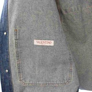 VALENTINO Vロゴ シグネチャー デニムシャツジャケット 50 インディゴ 1V3DB01R8K1