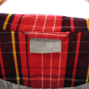 VETEMENT VTMNTS BIG BARCODE FLANNEL SHIRT