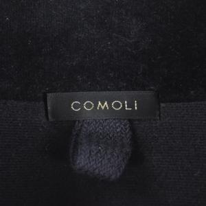 COMOLI 22AW ベロアジャージ トラックジャケット 3 ネイビー W03-05009