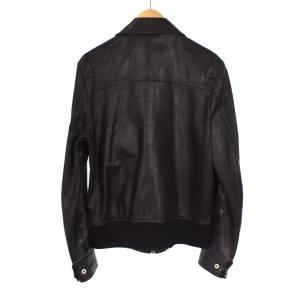 UNDERCOVER 07SS PURPLE期 ダメージ加工 レザージャケット 2 ブラック 7S212-B1