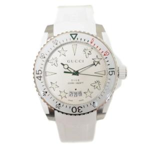 DIVE 40mm クォーツ 腕時計 ホワイト YA136337