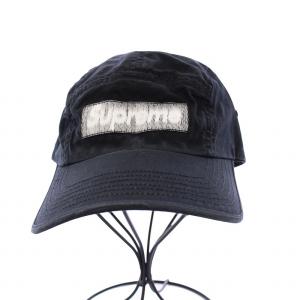 Supreme 21SS Reversed Label Camp Cap ブラック