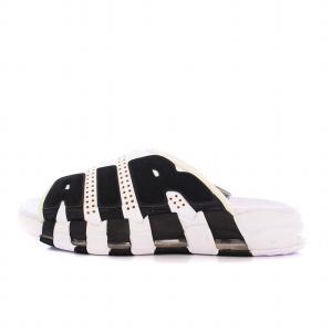 NIKE Air More Uptempo Slide White and Black