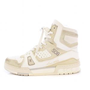 20SS LVトレイナー ハイカットスニーカー 7.5 ホワイト 1A7P25