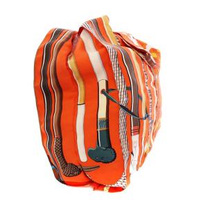 HERMES エコバッグトートバッグ オレンジ