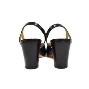 CHANEL スリングバックシューズ ココマーク 37 ブラック G31318